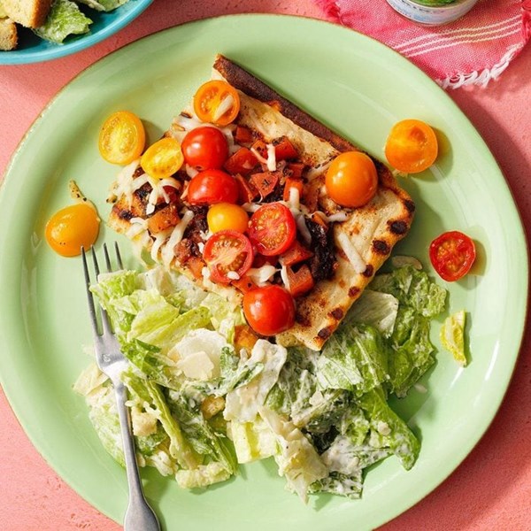 Triple tomato flatbread