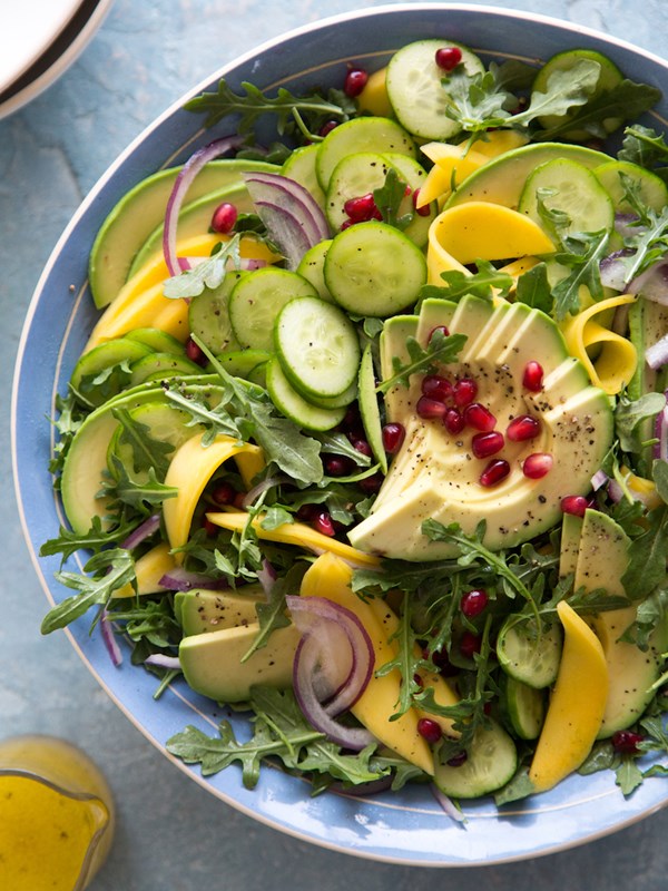 Tropical avocado salad