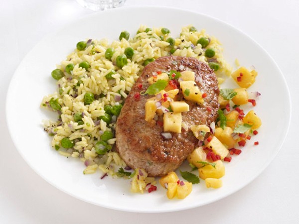 Tropical chicken patties