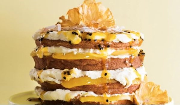 Tropical coconut cake