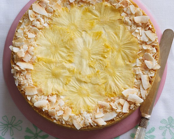 Tropical coconut cheesecake