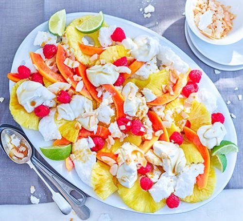 Tropical Eton mess in minutes