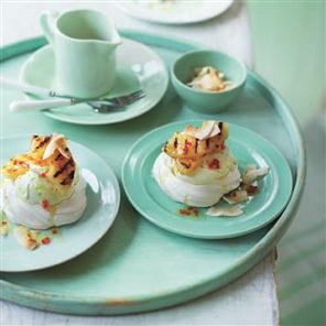 Tropical fruit meringues