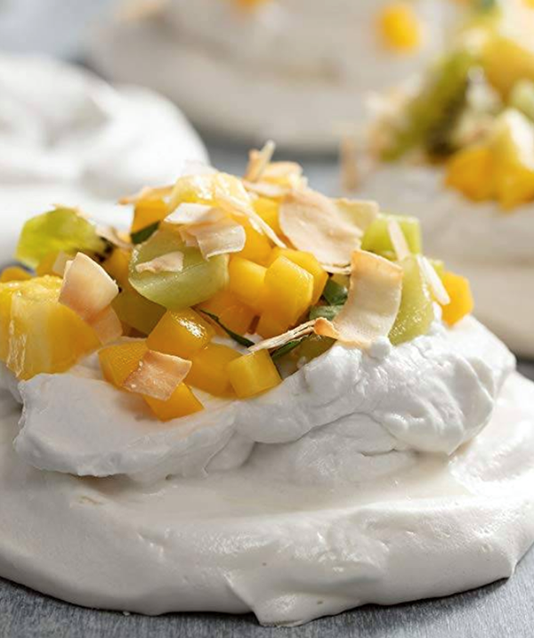 Tropical fruit Pavlova