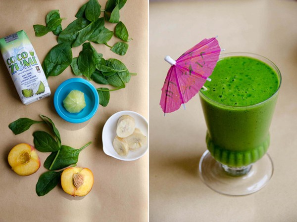 Tropical paradise green smoothie