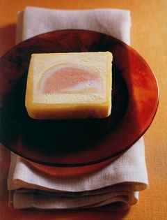Tropical paradise ice-cream slice