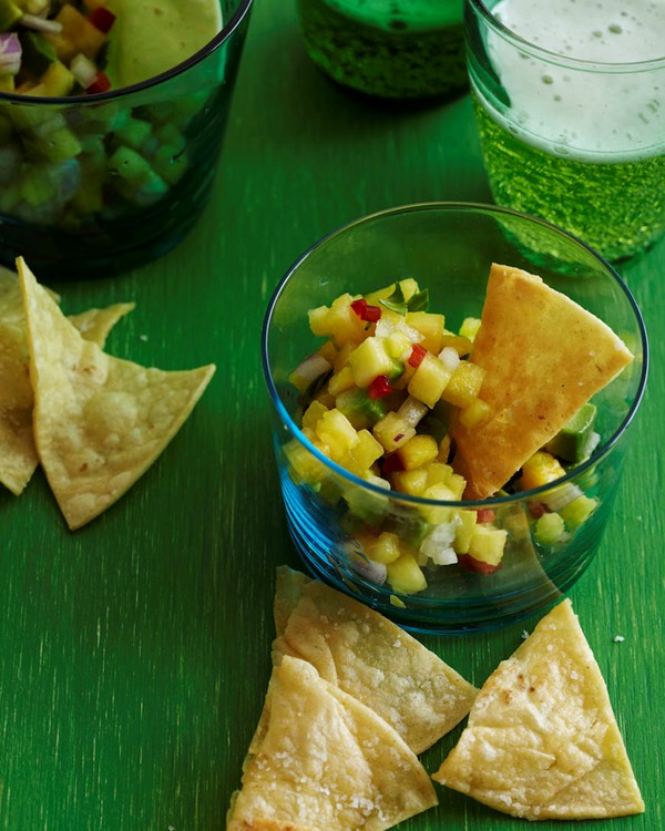 Tropical pineapple salsa