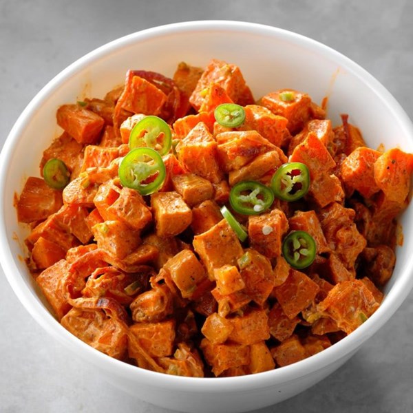 Tropical sweet potato salad