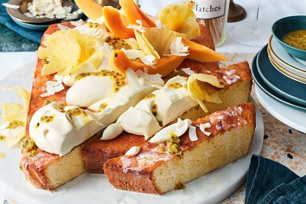 Tropical tres leches cake