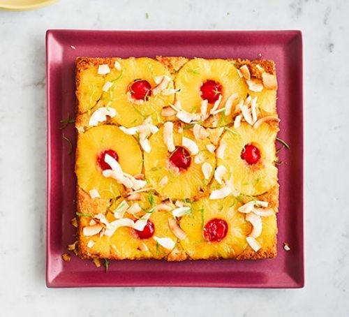 Tropical upside-down cake