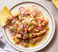Trout & radish ceviche