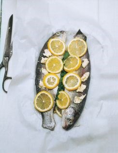 Trout baked in foil (Trota al cartoccio)