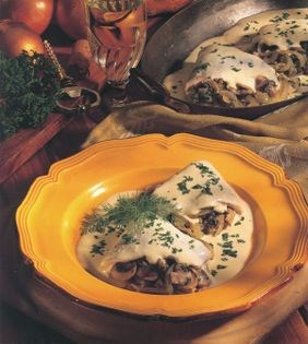 Trout braised in Riesling wine