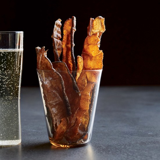 Trout skin crisps