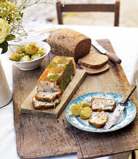 Trout terrine with capers, chopped egg, dill and chives