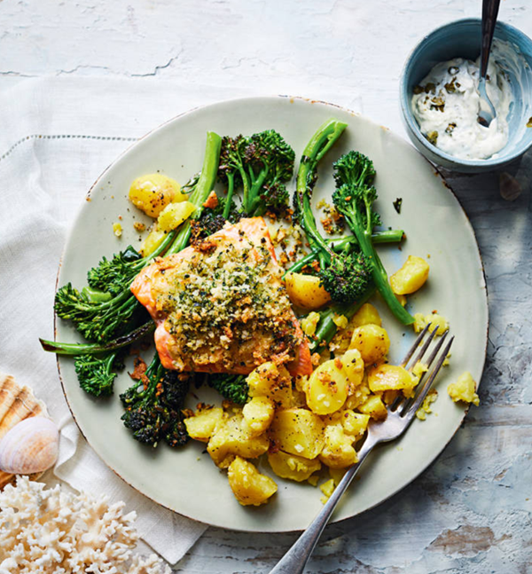 Trout with a gremolata crumb