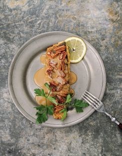 Trout with pecans