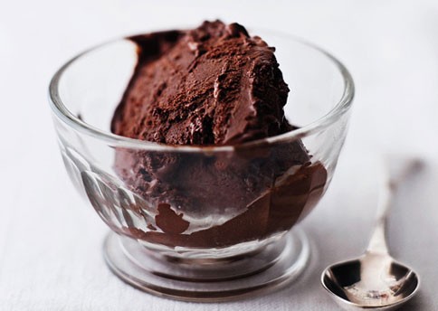 Truffle-like chocolate ice cream