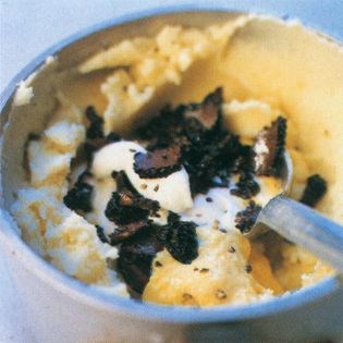 Truffle, morel and sweetcorn mash
