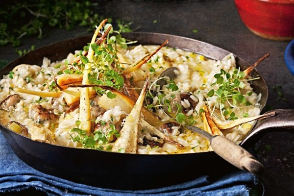 Truffle, parsnip & sausage risotto