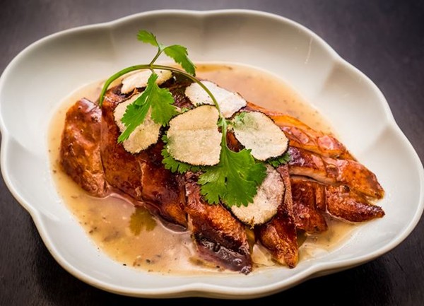 Truffle roasted duck
