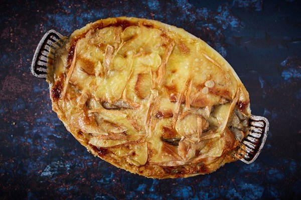 Truffled Jerusalem artichoke gratin