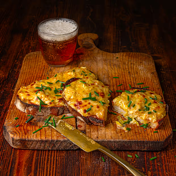 Truffled leek rarebit (Lucy Cuthbert and Betty Cuthbert)