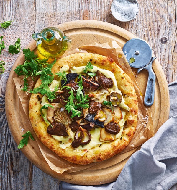 Truffled mushroom flatbreads [Bad Vegan]