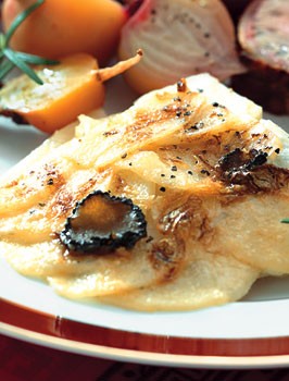 Truffled potato gratin