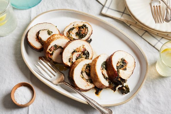 Tuffy Stone's grilled & stuffed pork loin filet 