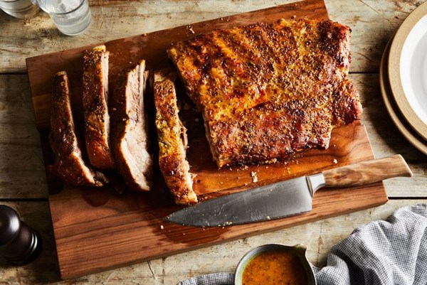 Tuffy Stone's spareribs with mustard sauce 