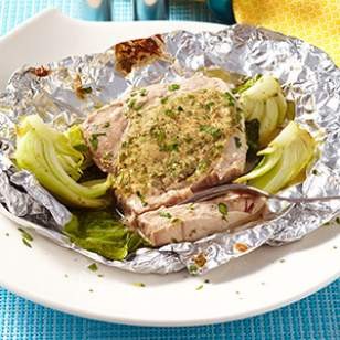 Tuna & bok choy packets