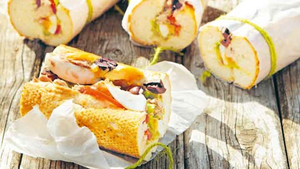 Tuna and egg pan bagnat