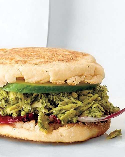 Tuna and pesto sandwich
