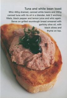 Tuna and white bean toast