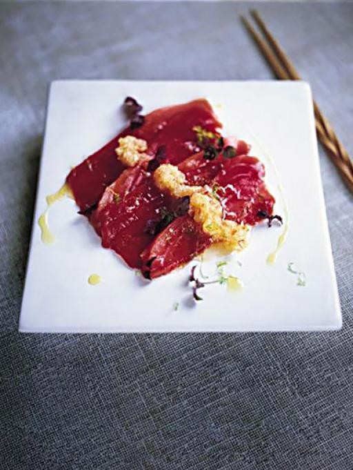 Tuna carpaccio - Japanese style