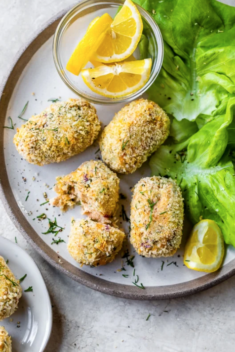 Tuna croquettes, baked or air fryer