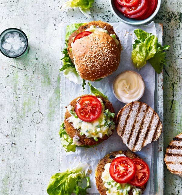 Tuna melt burgers