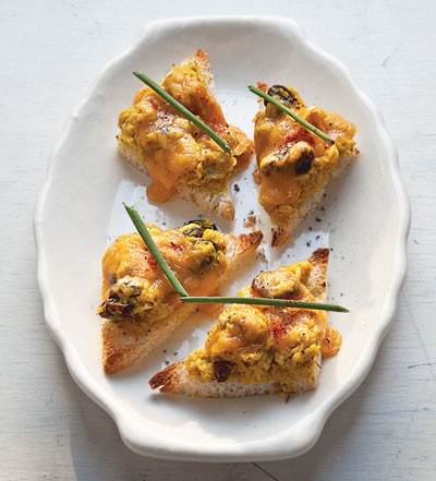 Tuna melt canapés