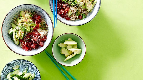 Tuna pokē bowl