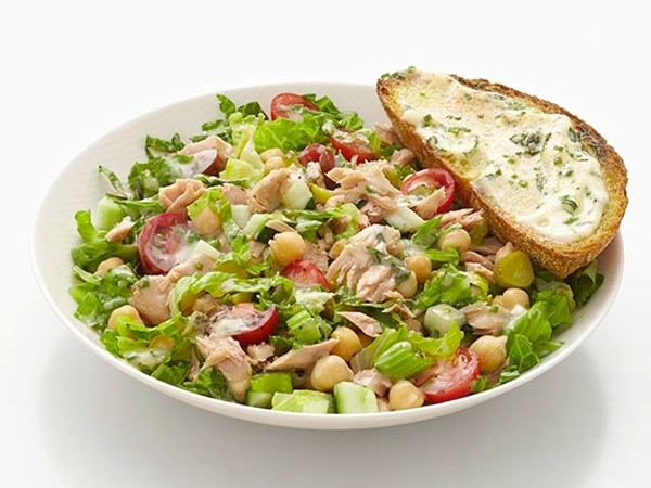 Tuna salad with herb toast