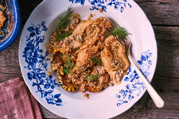 Tuna-stuffed shells