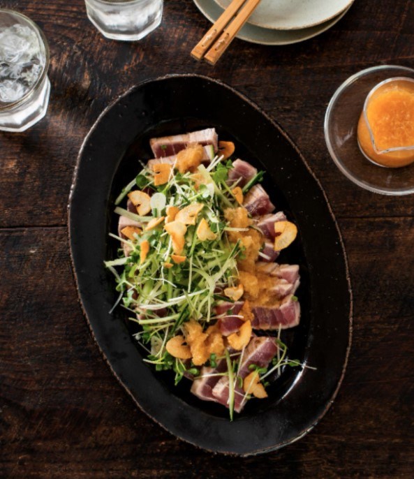 Tuna tataki (Maguro tataki)