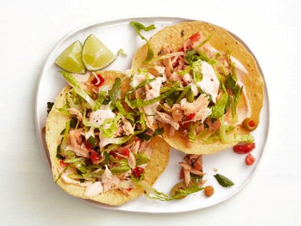 Tuna tostadas with chile mayonnaise