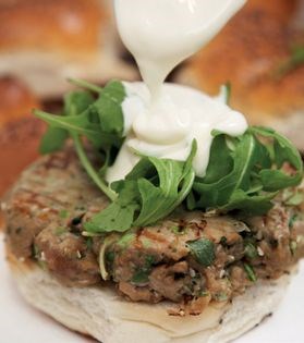 Tuna wasabi burgers