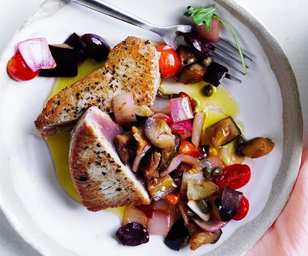 Tuna with caponata