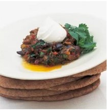 Tunisian aubergine salad with coriander and yoghurt