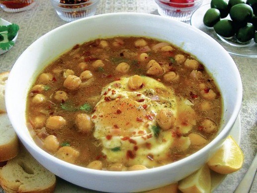 Tunisian chickpea soup (Lablabi) from 'The Heart of the Plate' (Cook the Book)