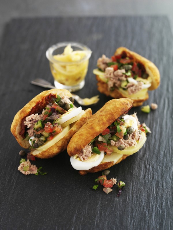 Tunisian fricassee sandwich