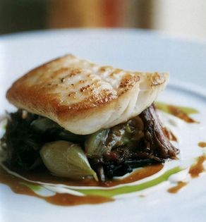 Turbot, braised ox tail, parsley and lemon oil